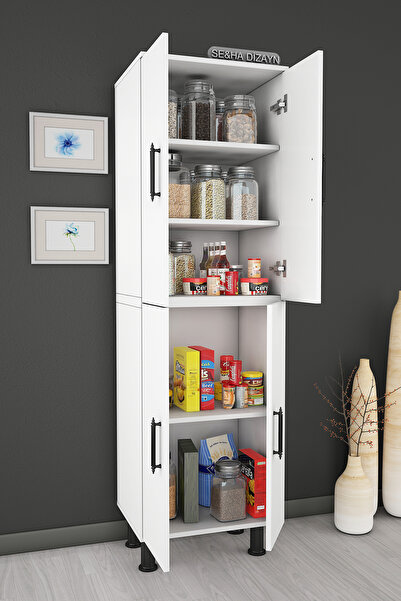 A-SOBE Seramik & Ahşap Çok Amaçlı Dolap Mutfak Kiler Ayakkabı Dolabı