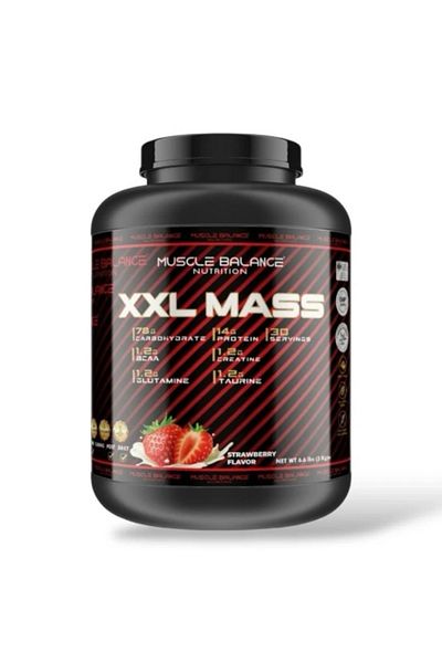 MUSCLE BALANCE XXL Mass 3000 Gr 30 Serv Strawberry