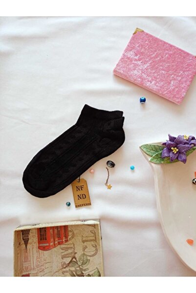 ENEFENDİ Șosete din bumbac, fără cusături, pentru femei, șosete moi, scurte, cu model, 1 bucată, 36-40