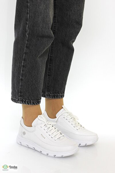 Mammamia Kadın Ortopedik Günlük Hakiki Deri Spor Sneaker Ayakkabıı M26YA3395