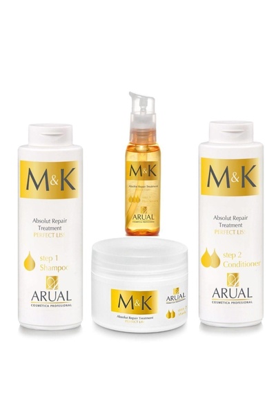 ARUAL مجموعة إم & كي M&K بزيت الماكاديميا والكيراتين للعناية بالشعر