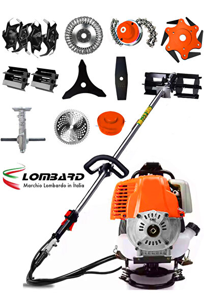 Cros LOMBARD İtalia L-t500 G-tec 10 In 1 Sırt Tipi Ot Çim Çalı Biçme Tırpanı ...