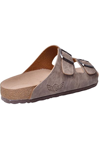 FLY SOFT S903-002 Men's Two Buckle Cork Sole Summer Comfort Slippers