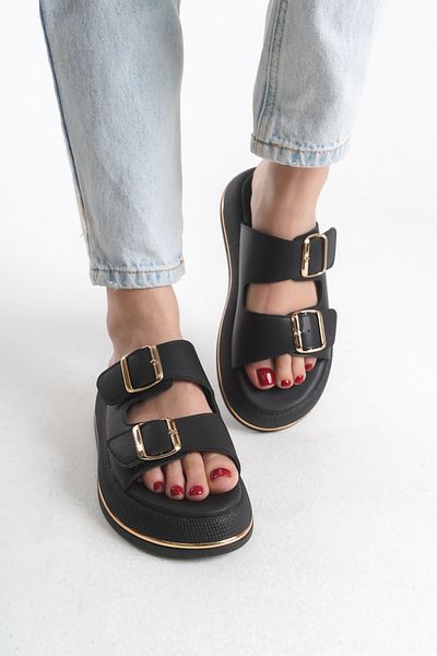 MARSEDO Daily Women's Slippers, Light Sole and Strappy Poly Leila