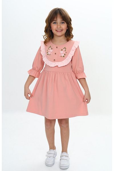 Toontoy Girl's Embroidery Patterned Dress