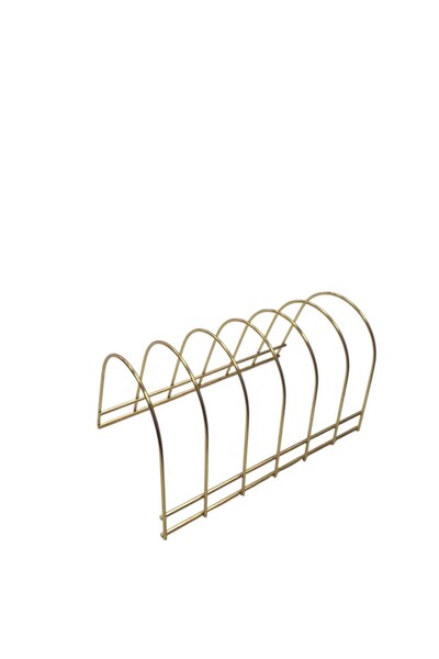 CEPHOME 6 Bölmeli Lüx Gold Metal Ferforje Tabaklık-Tencere Kapaklığı