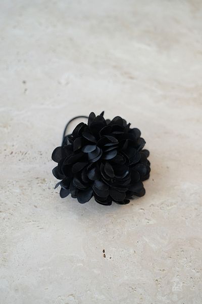 İstoria Bridal Satin Rose Necklace, Lace up Choker Necklace, Flower Necklace