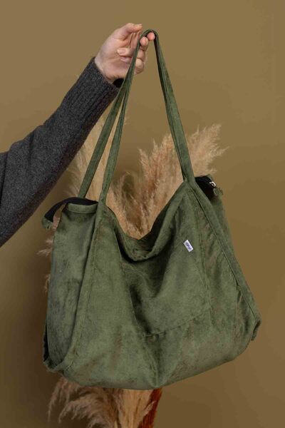 fluffy Mute Bag Matcha 00S Shopper Bag Zippered Lined School Shoulder Bag (32/36)