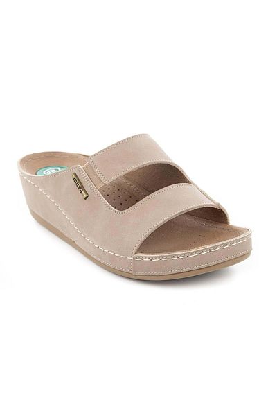 Muya Anatomical Sole Supported Heel Spur - Four Seasons Women's Slippers Mink Panna
