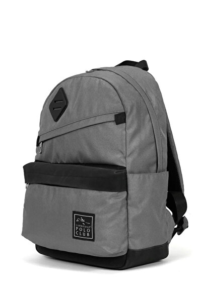 Cambridge Polo Club Creative Three-Compartment Unisex Children's Primary School Bag Gray