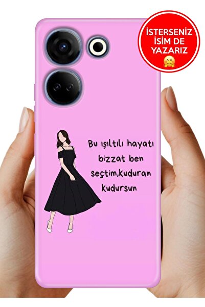 TECNO Camon 20 (CK6n) Kılıf Cekuform Desenli Esnek Kapak Ben Seçtim