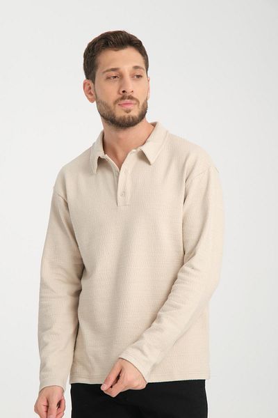 Store 100% Cotton Long Sleeve Men's Sweatshirt - Comfortable and Stylish