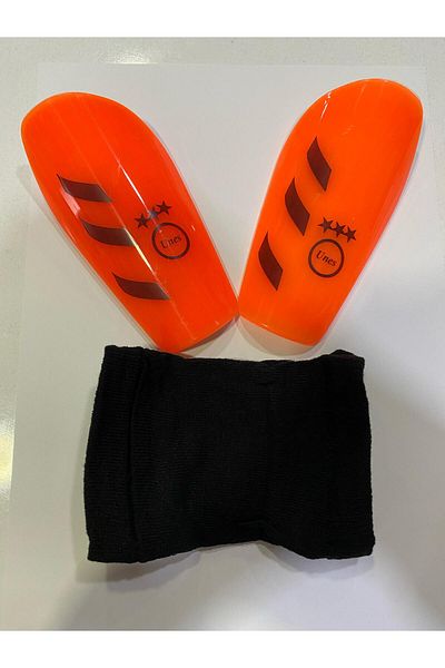 unes Orange Goalkeeper Gloves and Shinpads Set