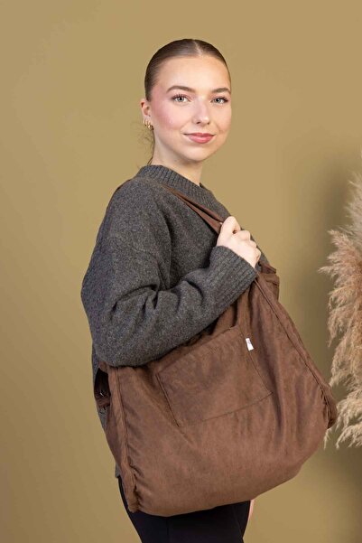 fluffy Mute Bag Cookie 00s Shopper Bag Σχολική τσάντα ώμου με επένδυση με φερμουάρ (32/36)