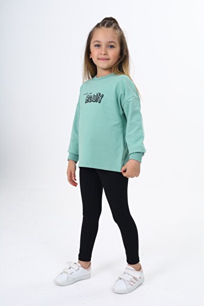 Toontoy Girl's Beauty Printed Leggings Set