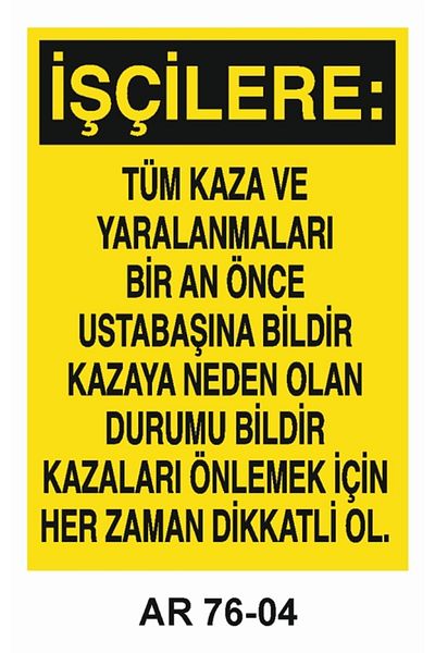 Outdoor One Work Safety Warning Sign 2 Pcs 21X29Cm