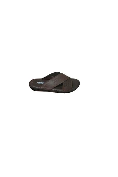 Handmade Men's Natural Leather Slippers; Handmade Men's Natural Leather Sandals with Leather Sole