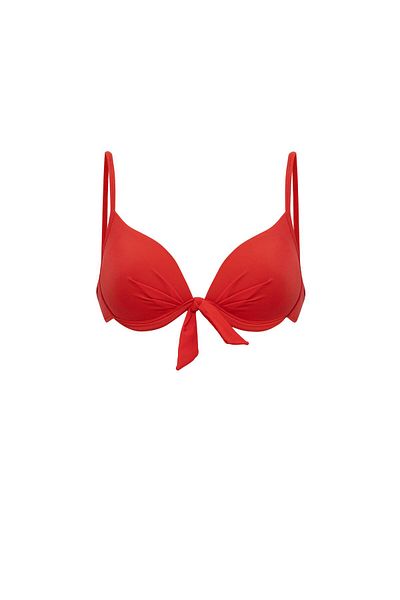 AQUAVİVA Aquaviva Women's Red Jasmine Bow Underwire Bikini Set