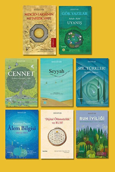 hayykitap HAYATİ SIR 8 Lİ SET / SIR T.-CENNET-SEYYAH-DİJİTAL Ö.-KIYAMET ÖNCES...