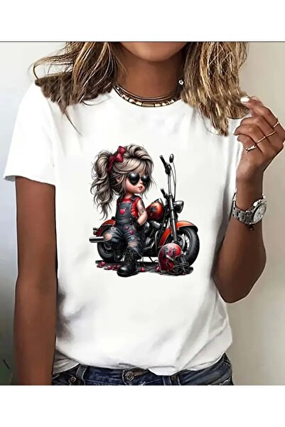 Panda Baskı Tekstil تي شيرت كبير الحجم مطبوع بتصميم خاص لفتاة السائق