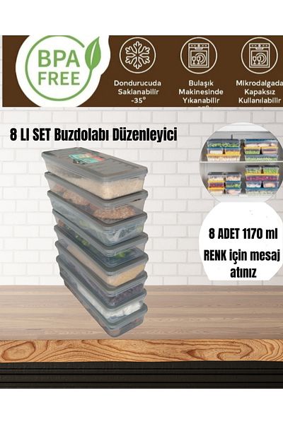 VZN Refrigerator Organizer Set Refrigerator Organizer Ice Cube Container Storage Container