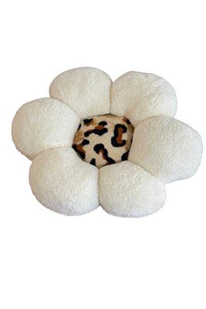 happyteks boutique Leopard Kursubuz planina telo Siege Selimi Jastuk Ecru