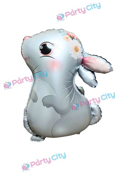 Party City مجموعة بالونات عيد ميلاد على شكل قلب على شكل أرنب لطيف