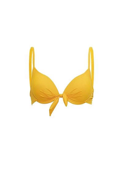 AQUAVİVA Aquaviva Women's Yellow Jasmine Bow Underwire Bikini Set