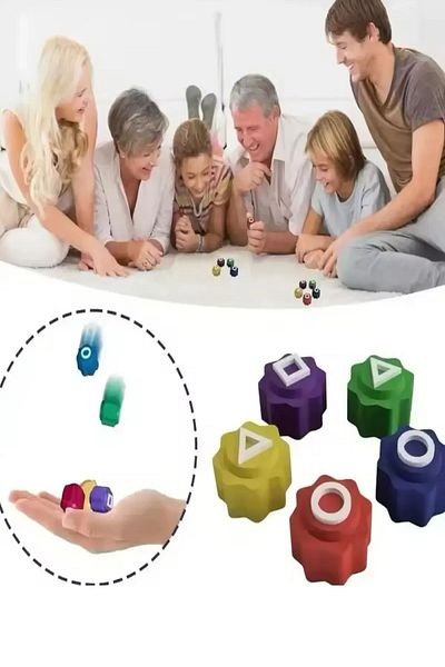 Bundera Squid Game 2 Five Stone Game Set - Squid Game 5 Stone Toy Colored Stone Gonggi