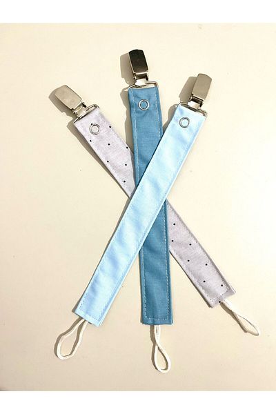 melsia Baby Boy Pacifier Strap Set of 3