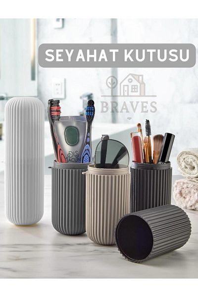 BRAVES Travel Box Toothbrush Makeup Necessaries Cream Care Product Storage Carrying Box