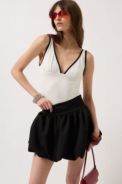 MRA Fashion Balloon Detail Mini Skirt