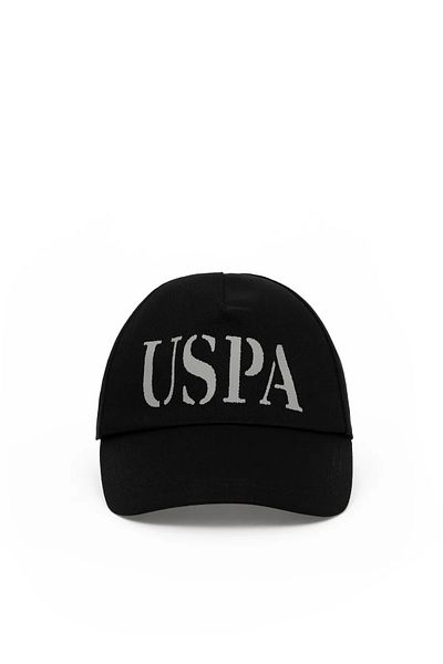 U.S. Polo Assn. Американска поло асоциация. ЧЕРНА ШАПКА ОТ ТЪКАН ПЛАТ