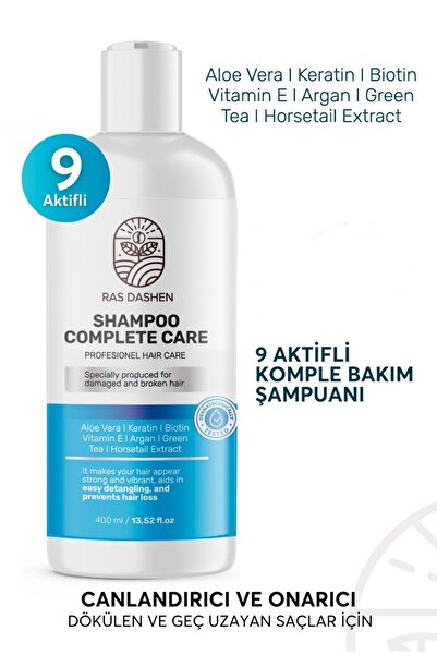 RAS DASHEN Kolajen Keratin Dolgunlaştırıcı Onarıcı Saç Dökülme Turunculaşma Karşıtı Şampuan Biotin 400 ml