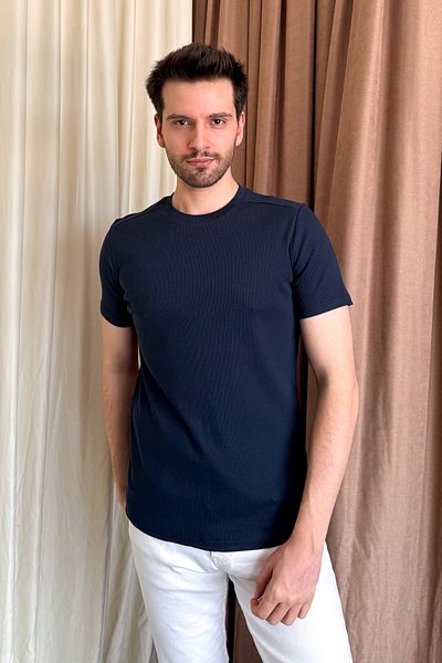 ModaPlaza Ανδρικό μπλουζάκι με ραβδώσεις καμιζόλα 2936