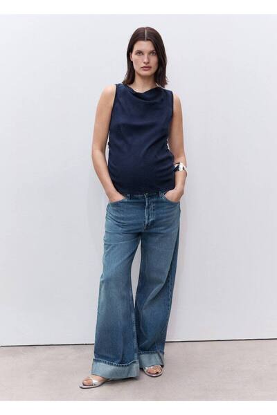 MANGO Woman Lyocell-Umstandsmode-Bluse