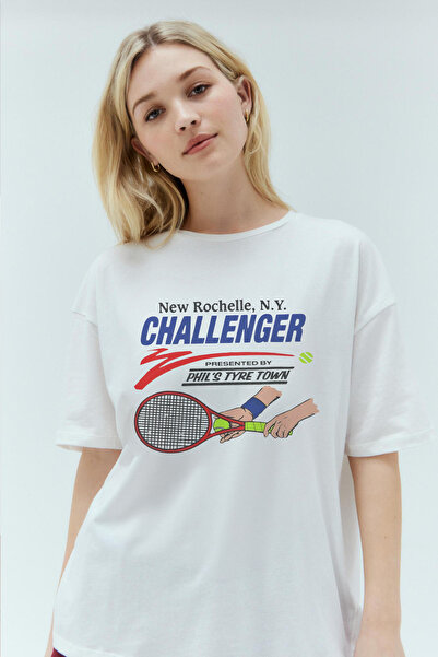 Tee&more. تي شيرت ممتاز مطبوع عليه روشيل تشالنجر مقاس كبير للجنسين