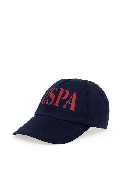 U.S. Polo Assn. Американска поло асоциация. ЧЕРНА ШАПКА ОТ ТЪКАН ПЛАТ