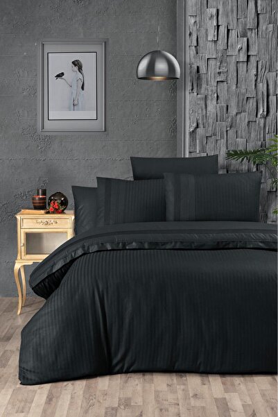 Ceyizza Set de lenjerie de pat dublu Fulya Gala Ranforce (6 piese)