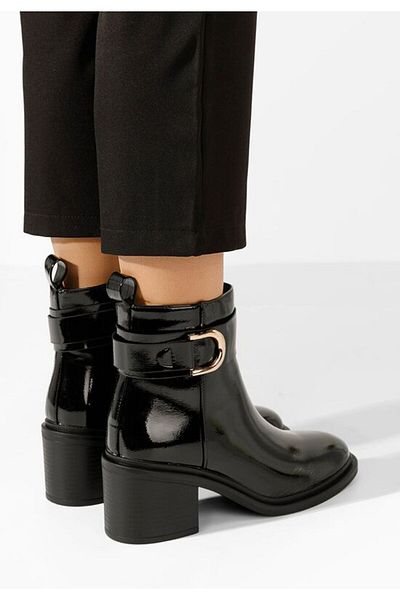 B T Shoes Women's ankle boots with heels Driana V2 black