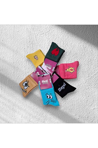 MultiPa First Socks Colorful Cotton Smart College Socks 4 Pairs