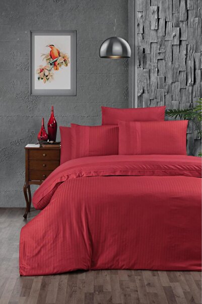 Ceyizza Set de lenjerie de pat dublu Fulya Gala Ranforce (6 piese)