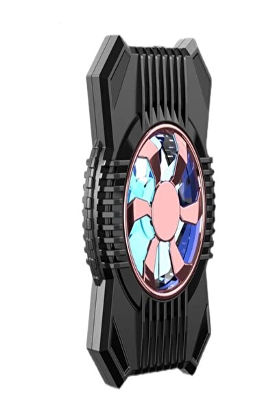 DEANB 400mAh Şarjlı Sessiz Telefon Soğutucu | LED Işıklı Kablosuz Radyatör Fa...