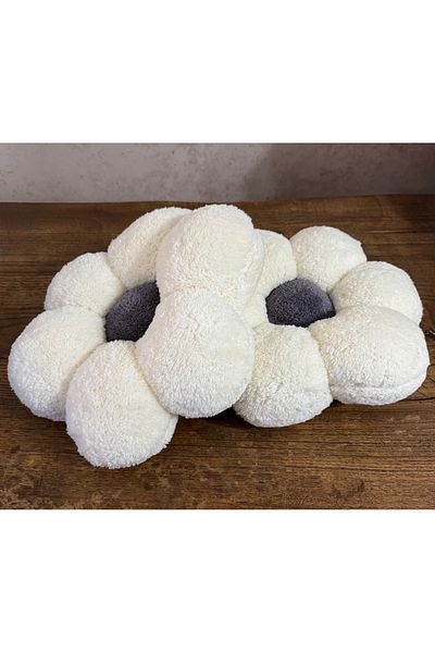 happyteks boutique Perna Daisy Perna de pluș Gri 2 Buc