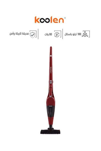 Koolen Colin 80W 30-Minute Cordless Foldable Handheld Vacuum Cleaner, Red 806106003