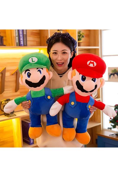 e-life shop XL Size Legend 2-Pack Super Mario Plush Toy Sleeping and Playmate