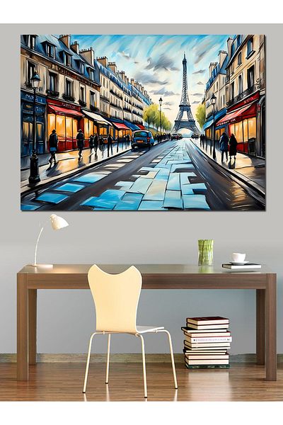 Tablomega Pânză decorativă Turnul Eiffel Paris - Lemn MDF
