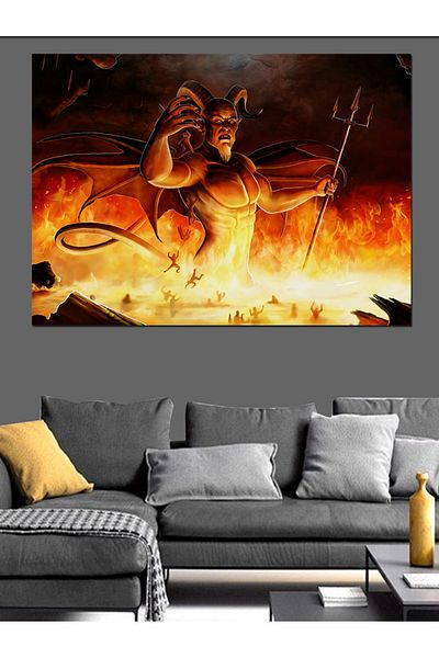Tablomega Pânză Decorativă Satan - Lemn MDF