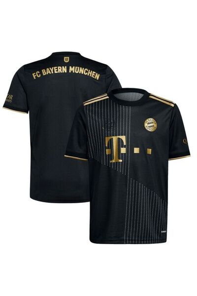 yenteks İSİMSİZ BAYERN.MÜNCH GOLD SİYAH  KISA KOL YETİŞKİN FORMASI