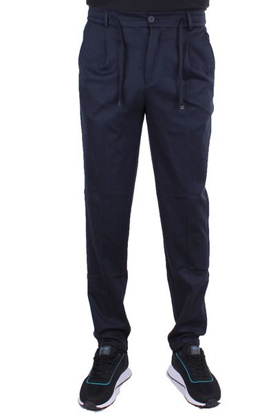 DAGOSTER Dmg23- 611275   Navy Blue Normal Waist Double Leg Flota Pocket Men's Trousers